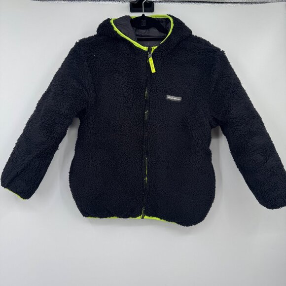 Eddie Bauer Deer Harbor Reversible Hooded Midweight Jacket boys size medium 10 - Picture 9 of 11